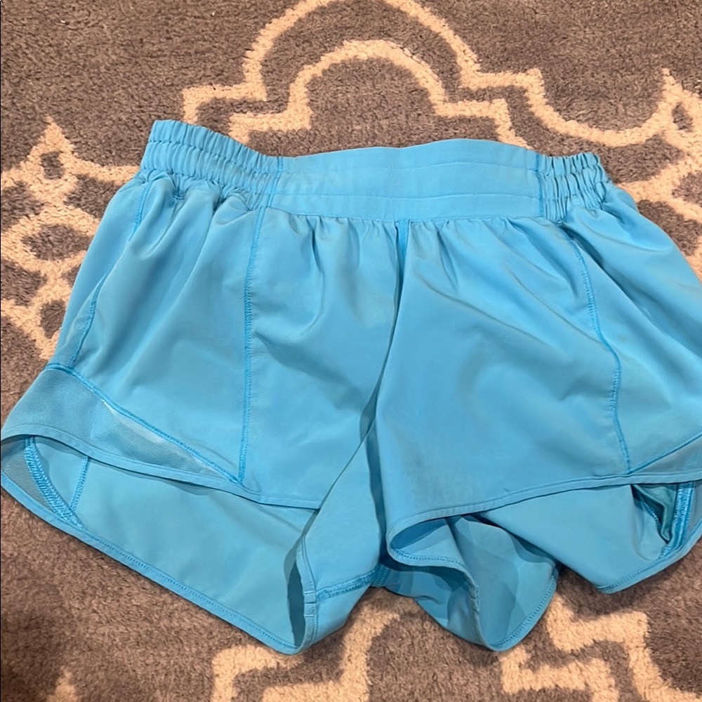 Lululemon Athletica Blue Athletic Shorts Lightweight Moisture-Wicking